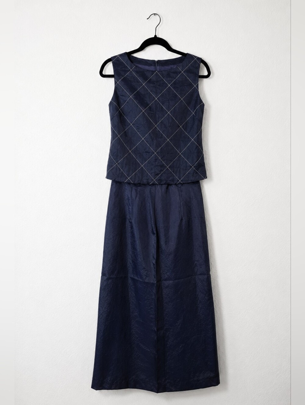 Vintage J.R. Nites 2 Pc Evening Set Embroidered Maxi Skirt Y2K Minimalist USA